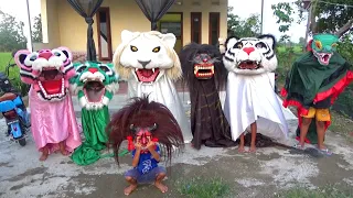 Barongan warna-warni werdoyo ada buto merah latihan bersama