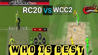 Real Cricket 20 Vs World Cricket Championship 2 | Which is the Best | WCC2 Vs Rc20 | Full Comparison