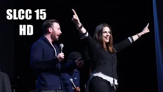 SLCC15: Chris Evans, Anthony Mackie PANEL and Hayley Atwell appears on stage.
