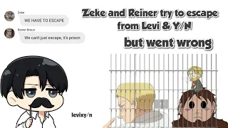 Zeke and Reiner try to escape from Levi & Y/N but went wrong 😂 / LevixY/N [Simgproductions skits]