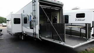 (Sold) HaylettRV.com - 2016 Highlander 31RGR Toy Hauler Travel Trailer by Open Range RV