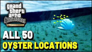 Grand Theft Auto San Andreas Definitive Edition All OYSTER Locations (How to get all Oysters)