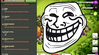 Clash of Clans - Trolling Clans - Kicking Out Everyone!