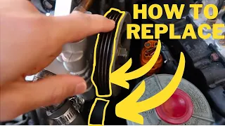 Honda Prelude: How to replace power steering and alternator belt