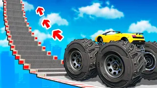 Which VEHICLE CLIMBS over the HIGHEST OBSTACLE in GTA 5?