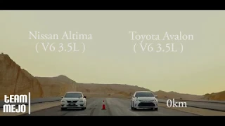 التيما سته سلندر ضد افالون | Altima V6 VS Avalon