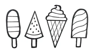 How to draw Ice cream / Icecream Drawing and Colouring for kids