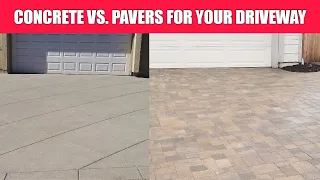 Concrete vs  Pavers for your Driveway