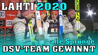 Skispringen: DSV Adler gewinnen Teamspringen in Lahti (alle 8 Sprünge)