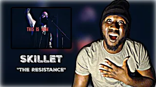 WHO IS THE WOMAN PLAYING THE DRUMS?! Skillet - "The Resistance" [Official Lyric Video] REACTION