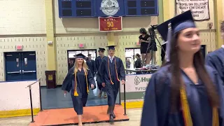 Chatham High students enter to Pomp and Circumstance