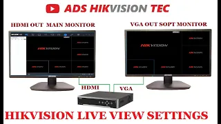 Hikvision HDMI/VGA not working live view settings