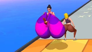 Twerk girl with big butt Race 3D funny video😂🤣