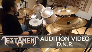 Testament: D.N.R. - Chris Williams Drum Audition Video