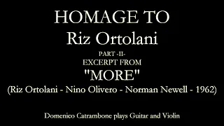 Domenico Catrambone plays "HOMAGE TO RIZ ORTOLANI" excerpt from "MORE" (1962)