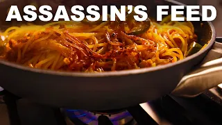 Spaghetti all'assassina (fried pasta, kinda)