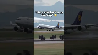 The true size of the a340 😮‍💨 - #aviation #planes #avgeeks #a340 #landing