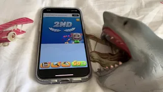 SB Movie: Shark Puppet plays Talking Tom Jetski 2! (RAGE WARNING)