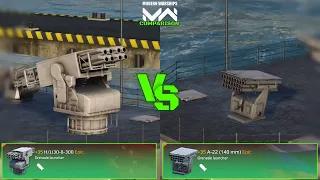 H-JJ30-8-300 VS A-22 (140mm) | Grenade Launcher Comparison | Modern Warships