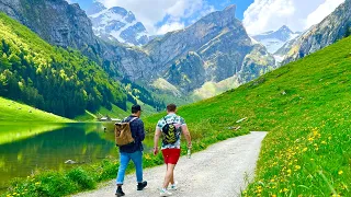 Heavenly Switzerland🇨🇭Best Hiking Destination Appenzell Innerrhoden _ Swiss Mountain , Seealpsee
