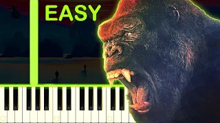 KONG: SKULL ISLAND THEME - EASY Piano Tutorial