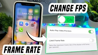 How To Change iPhone Display/Screen Refresh Rate | How To Change iPhone limit frame rate |