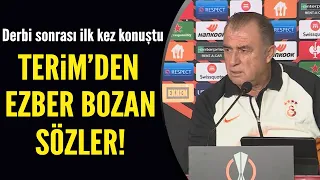 Fatih Terim Galatasaray-Fenerbahçe maçı sonrası ilk kez konuştu!