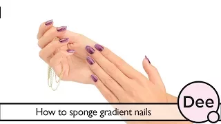 How to sponge gradient nails