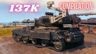 137K Spot Damage with Manticore,T-100 LT,Panhard EBR 105, compilation, World of Tanks