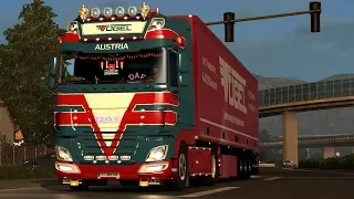 ETS2 DAF XF Euro6 + ProMods + RGM + Spring Weather: Innsbruck (A) - Slavonski Brod (HR)