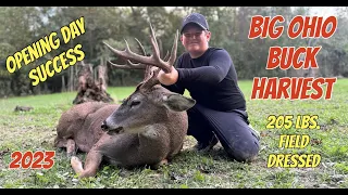 Huge Ohio Buck Harvested Opening Day of 2023 Ohio Archery Season, Mason's First Deer Ever