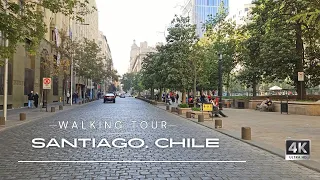 【4K】🇨🇱  Virtual Walking Tour of Santiago, Chile 🚶🏾‍➡️[2024] + Lofi Sounds
