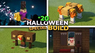 MINECRAFT: 20 Best SPOOKY Build Hacks & Ideas👻🎃