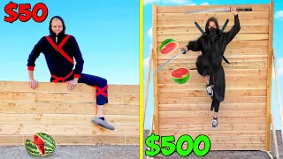 $50 vs $500 Ninjas! *BUDGET CHALLENGE*