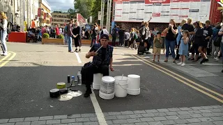 Bucket Boy (Matthew Pretty) Amazing street performance at Edinburgh fringe festival 2019