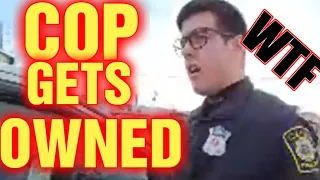 COP TRIES TO GO HANDS ON! 1ST AMENDMENT AUDIT FAIL!