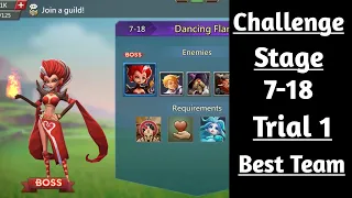 Lords mobile Challenge Stage 7-18 Trial 1 Best F2P Team