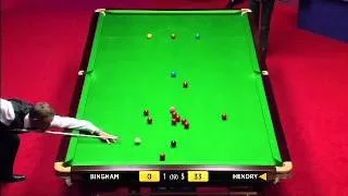 World Snooker Championship.. Stephen Hendry hits 147 at Crucible