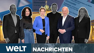 WAHL IN BERLIN: CDU stärkste Kraft und doch nix gewonnen? Grüne vor SPD - FPD raus? | WELT STREAM