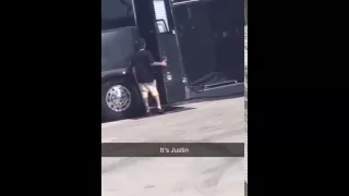 A Fan Taken Video Of Justin Bieber