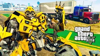 БАМБЛБИ ИЩЕТ ОПТИМУСА ПРАЙМА ТРАНСФОРМЕРЫ В ГТА 5 МОДЫ! ОБЗОР МОДА В GTA 5! ИГРЫ ГТА ВИДЕО MODS