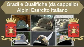 Gradi e Qualifiche Alpini Esercito Italiano - Cappello (Da Agosto 2022)