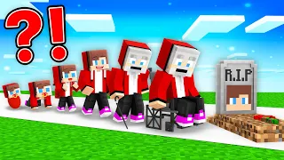 JJ Life Cycle - From Birth to the End Life with Mikey - Maizen Minecraft Animation