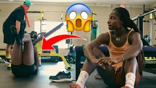 Sha’ccari Richardson GOES CRAZY AT TeeTee Terry In 1v1 At GYM Before BUDAPEST…