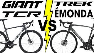 Giant TCR ADVANCED 1+ DISC PRO COMPACT VS Trek EMONDA SL6 (2021Models)