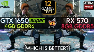 GTX 1650 Super vs RX 570 (8GB) | 12 Games Test In Mid 2023 | Which Is Better ?