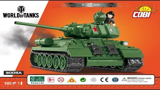 Cobi Instructions | World of Tanks | 3005A | T-34/85 WoT