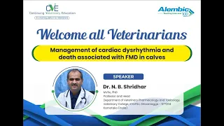 Management of Cardiac Dysrhythmia and death associated with FMD in Calves