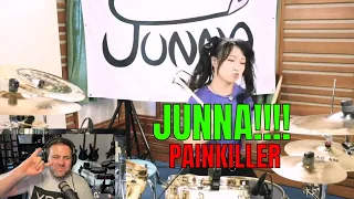 Drummer reacts to Junna - Painkiller - Judas Priest - Drum Cover