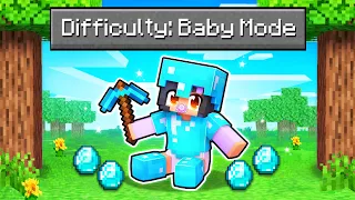 We Played Minecraft In "BABY MODE"!